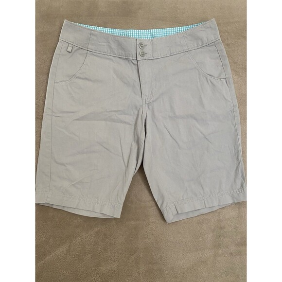 Columbia PFG Shorts Women’s 6 x 10 Gray Sportswear OMNI Shade Super Bonehead UPF - Picture 1 of 13